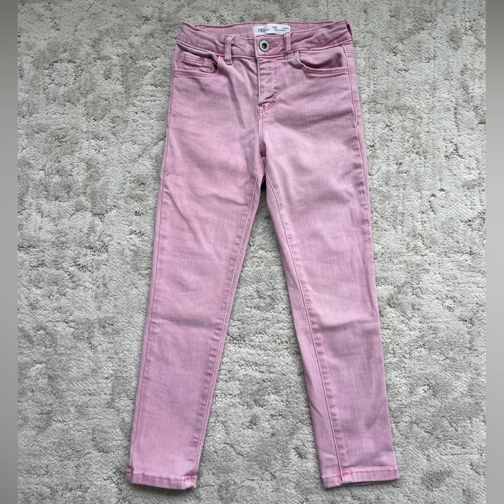 Zara Girls size 6 pink jeans